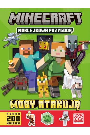 Minecraft. Naklejkowa przygoda. Moby atakują