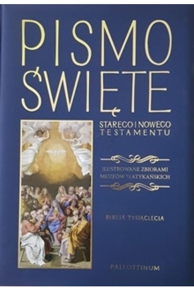 Biblia Tysiąclecia- NT i ST ilustrowana, granat