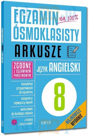 Egzamin ósmoklasisty Język angielski arkusze Greg