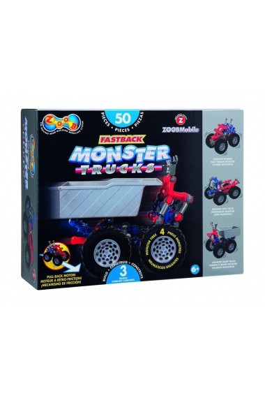 Zoob Racer Fastback Monster Trucks 56 el. Promocja