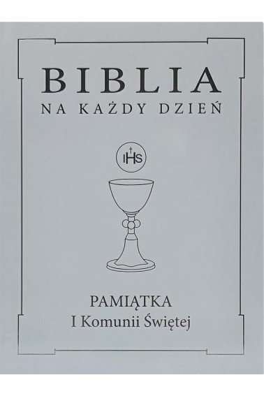 Biblia na każdy dzień skóra Komunia srebro