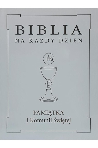 Biblia na każdy dzień skóra Komunia srebro