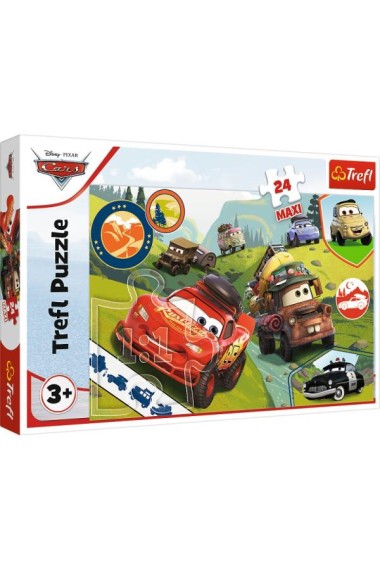 Puzzle 24 maxi Wesołe auta Cars 3