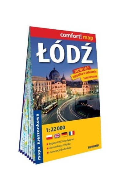 Comfort! map Łódź 1:22 000 mapa w.2023