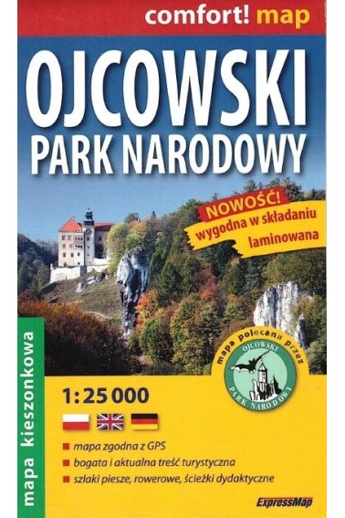 Comfort! map Ojcowski PN 1:25 000 mini mapa w.2021