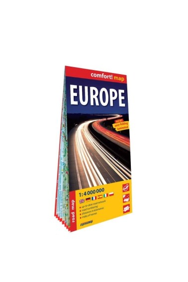 Comfort!map Europa (Europe) 1:4 000 000 lam w.2023