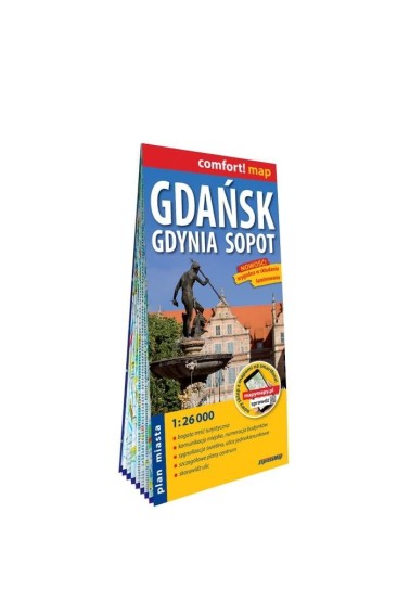 Comfort! map Gdańsk Gdynia Sopott plan miasta