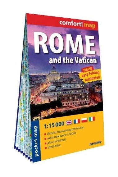 Comfort! map Rome and the Vatican 1:15 000