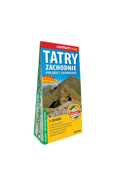 Comfort!map Tatry Zach. Polskie i Słowackie w.2023