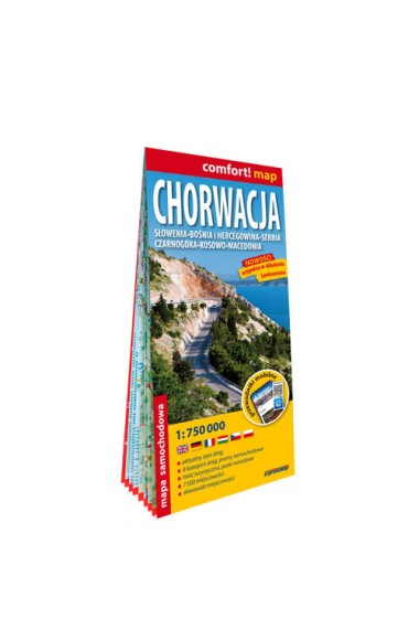 Mapa - Chorwacja, Słowenia... 1:750 000