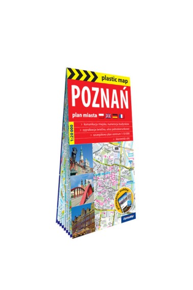 Plastic map Poznań 1: 20 000