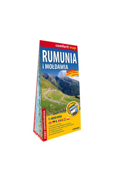 Comfort! map Rumunia i Mołdawia 1:800 000