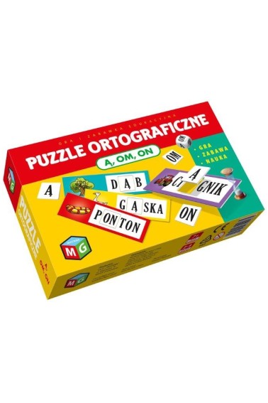 Gra Puzzle ortograficzne Ą OM ON