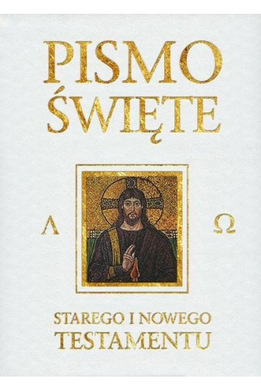 Pismo Święte ST i NT białe ze złoceniem