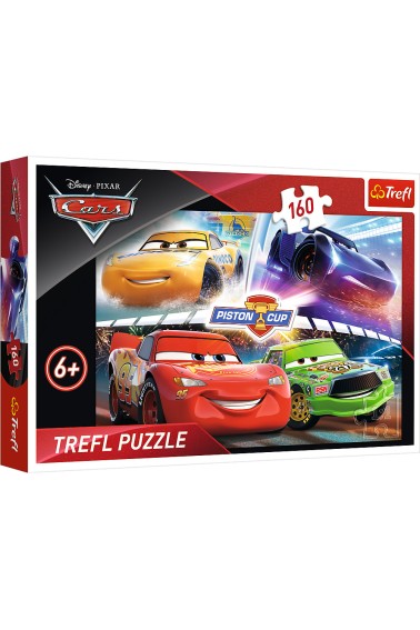 Puzzle 160 Zwycięski wyścig Cars TREFL