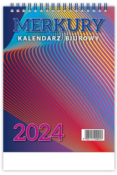 Kalendarz 2025  Biurowy Merkury Telegraph