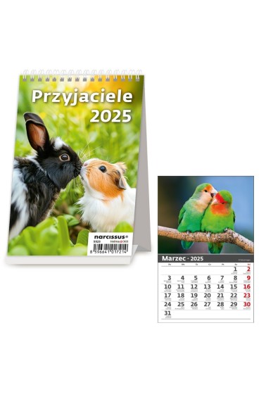 Kalendarz 2025 biurkowy Przyjaciele HELMA