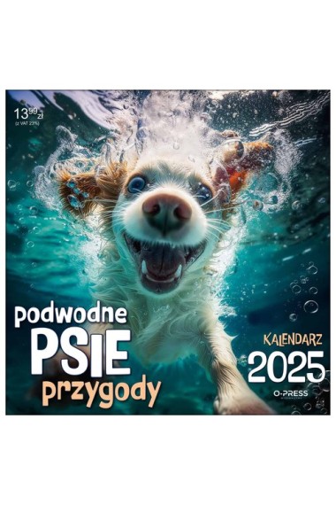 Kalendarz 2025 Podwodne psie przygody