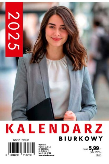 Kalendarz 2025 biurkowy O-press