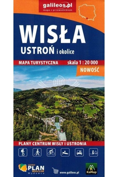 Mapa - Wisła, Ustroń i okolice 1:20 000