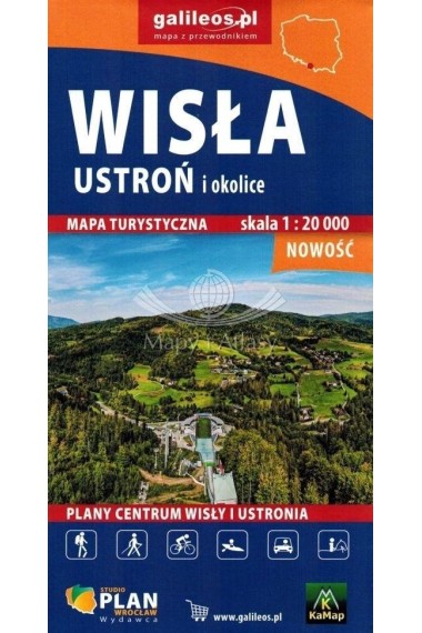 Mapa - Wisła, Ustroń i okolice 1:20 000