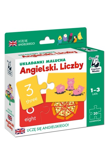 Kapitan nauka Angielski Liczby 1-3 lata