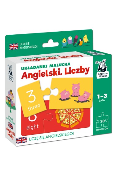 Kapitan nauka Angielski Liczby 1-3 lata