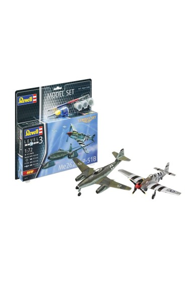 Model Set Messerschmitt Me262/P-51B Mustang