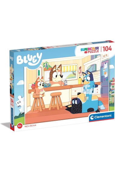 Puzzle 104 Superkolor Bluey