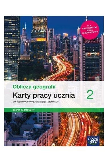 OBLICZA GEOGRAFII 2 LO KARTY PRACY ZP NE 2020