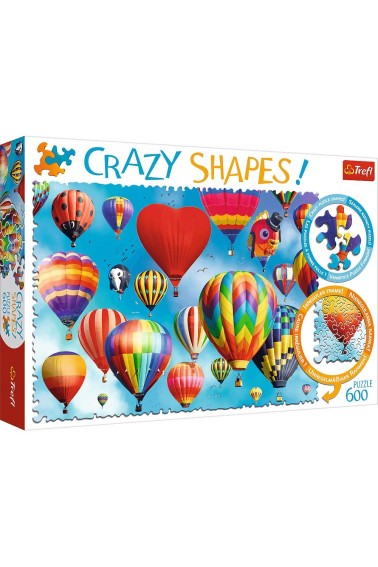 Puzzle 600 Crazy Shapes Kolorowe balony TREFL 