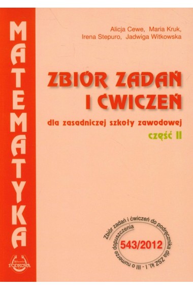 MATEMATYKA ZSZ PODKOWA 2 ZBIÓR CEWE