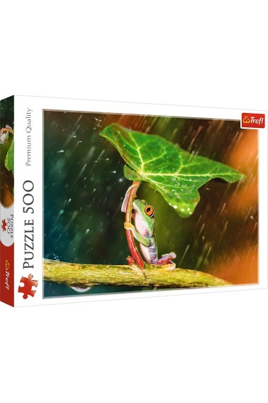 Puzzle 500 Zielony parasol TREFL