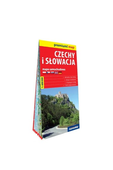 Czechy i Słowacja mapa samochodowa