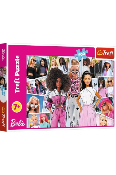 Puzzle 200 W świecie Barbie/Mattel Barbie TREFL