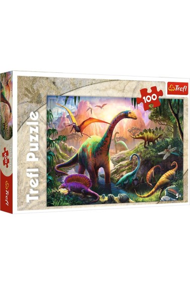 Puzzle 100 Świat dinozaurów TREFL