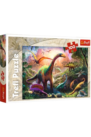 Puzzle 100 Świat dinozaurów TREFL