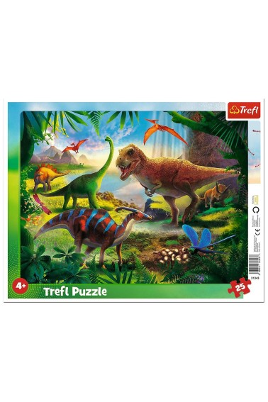 Puzzle ramkowe 25 Dinozaury TREFL