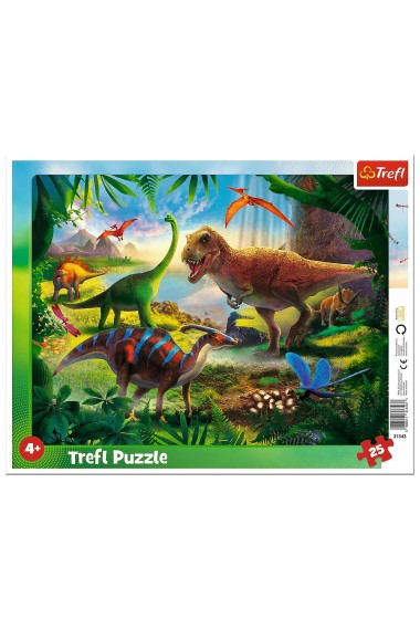 Puzzle ramkowe 25 Dinozaury TREFL