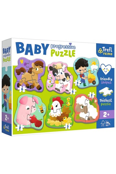 Puzzle Baby Progressive - Farma TREFL