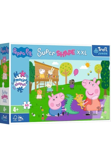 Puzzle 60 Super Shape XXL Świnka Peppa TREFL