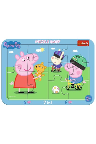 Puzzle ramkowe Baby - Wesoła świnka Peppa TREFL