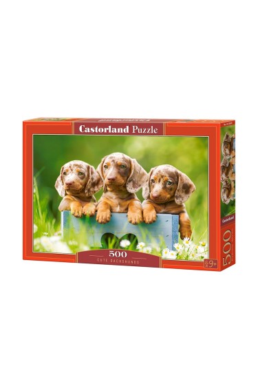 Puzzle 500 Cute Dachshunds CASTOR