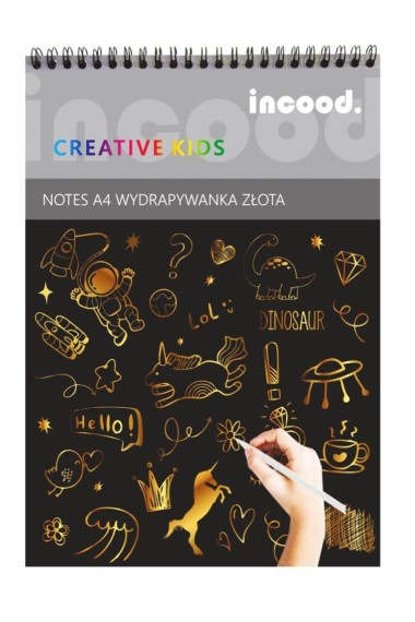 Notes wydrapywanka złota A5