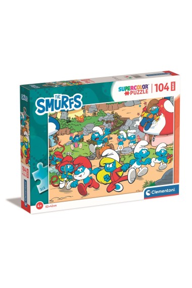 Puzzle 104 Maxi Super Kolor Smurfs Puffi