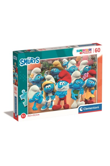 Puzzle 60 Super Kolor Smurfs Puffi