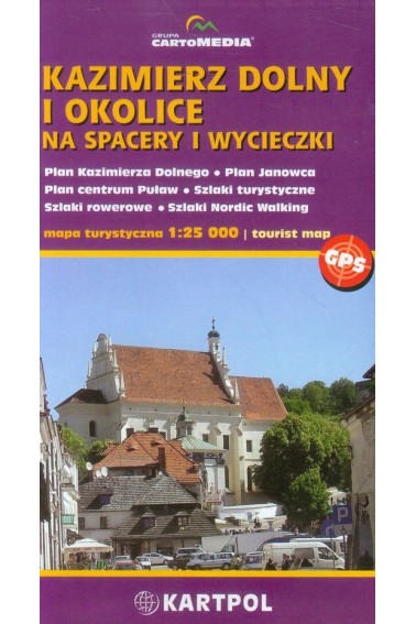 Kazimierz Dolny i okolice na spacer mapa turystycz