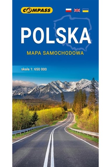 Mapa samochodowa Polska 1:650 000