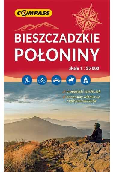 Mapa Bieszczadzkie Połoniny 1:25 000