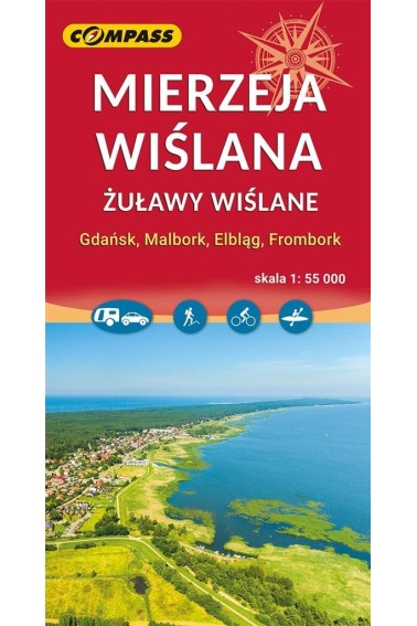 Mapa turystyczna - Mierzeja Wiślana 1:55 000